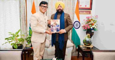 राज्यपाल लेफ्टिनेंट जनरल गुरमीत सिंह के पाँच वर्षीय कार्यकाल की सराहना, सजग इंडिया फाउंडेशन के अध्यक्ष ललित जोशी ने दी शुभकामनाएँ